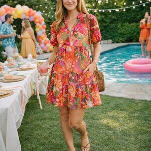 1.State Floral Sundress - Women's Size S - Multicolored Flowers